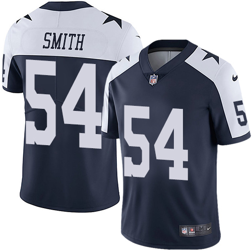 2019 men Dallas Cowboys #54 Smith blue Nike Vapor Untouchable Limited NFL Jersey